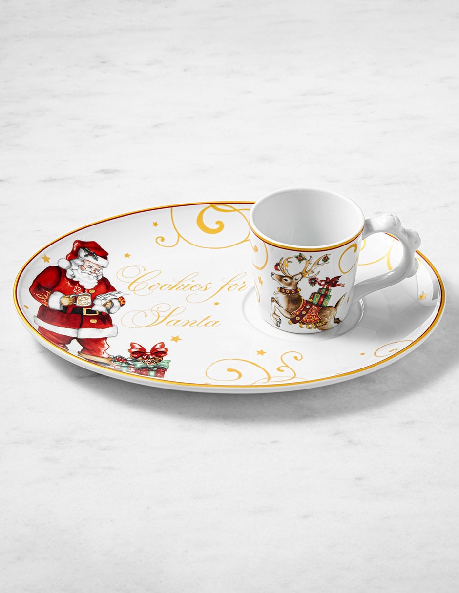 Charola Twas the Night Before Christmas de porcelana
