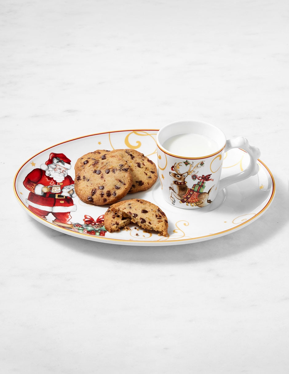 Charola Twas the Night Before Christmas de porcelana 2