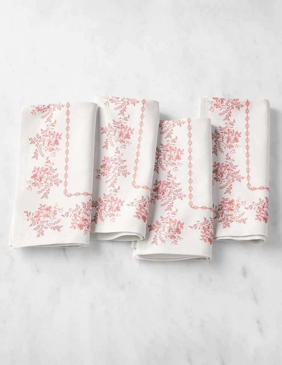 Set servilleta English Floral de algodón 4 piezas 1