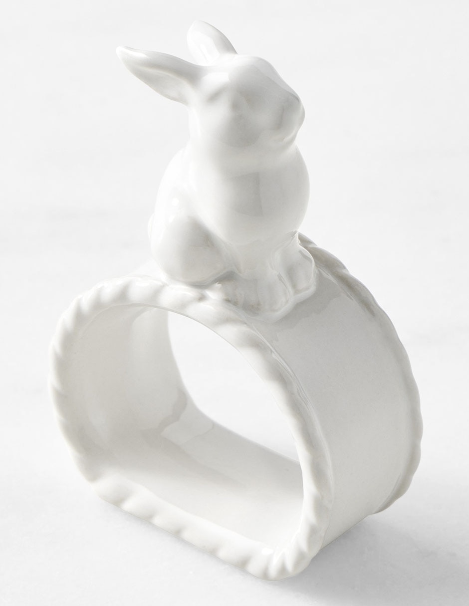 Set aro servilleta sculptural bunny 2