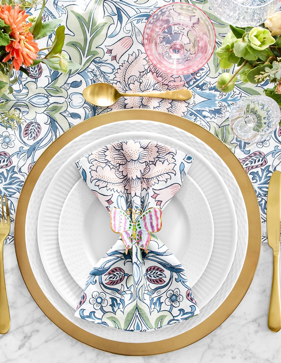 Set servilleta Morris & Co de algodón 4 piezas