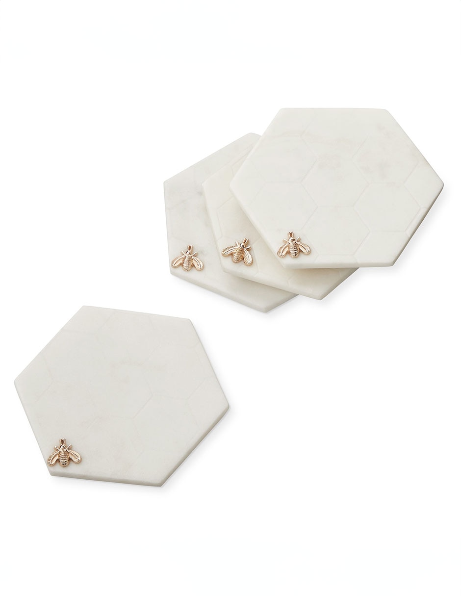 Set de portavasos Honeycomb 4 piezas