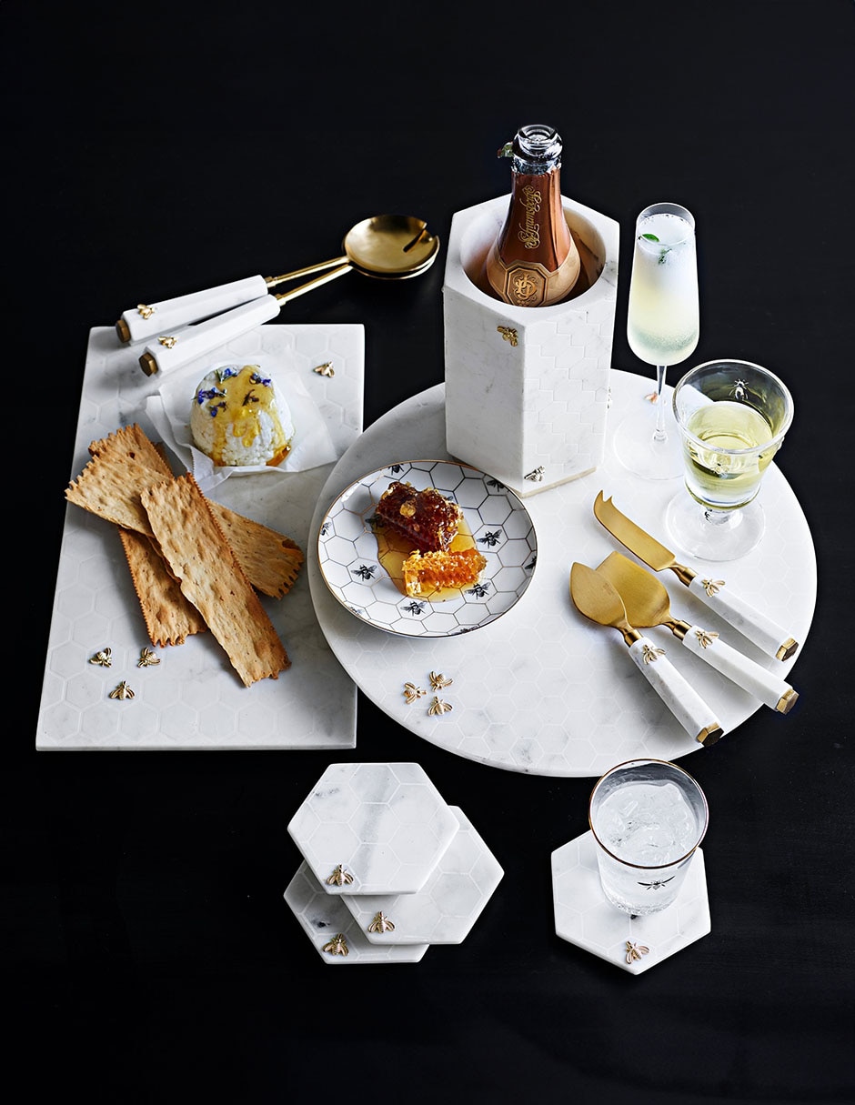 Set de portavasos Honeycomb 4 piezas 3