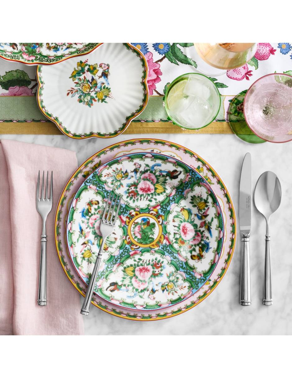 Set platos ensalada Rose de porcelana 4 piezas 2