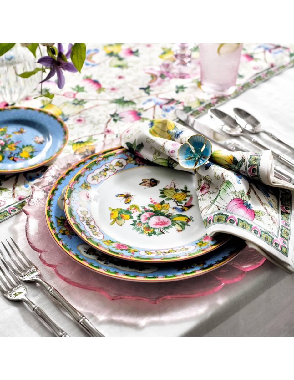 Set platos ensalada Rose de porcelana 4 piezas 4