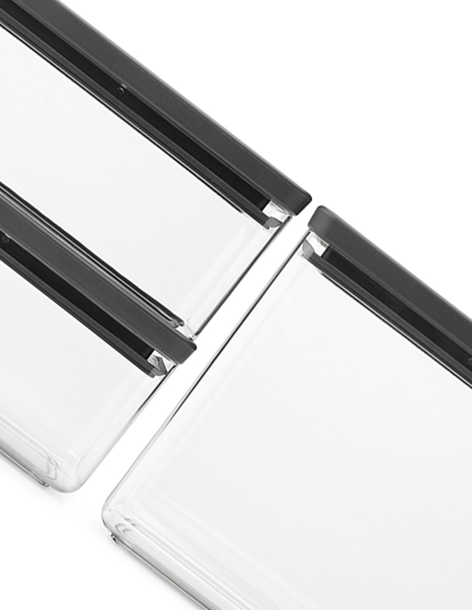 Set contenedores Brabantia Tasty de acrílico 3 piezas