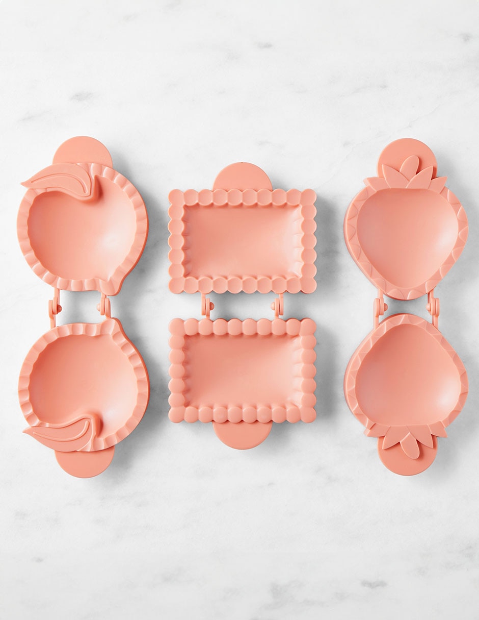 Set moldes para pay plástico diferentes diseños 3