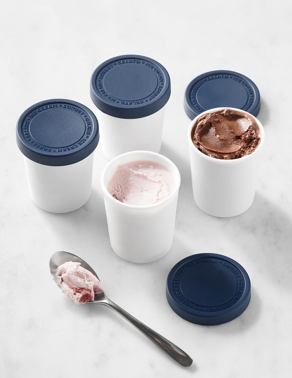 Set contenedor helado Mini Ice Cream Tube de plástico 4 piezas Set contenedor helado Mini Ice Cream Tube de plástico 4 piezas