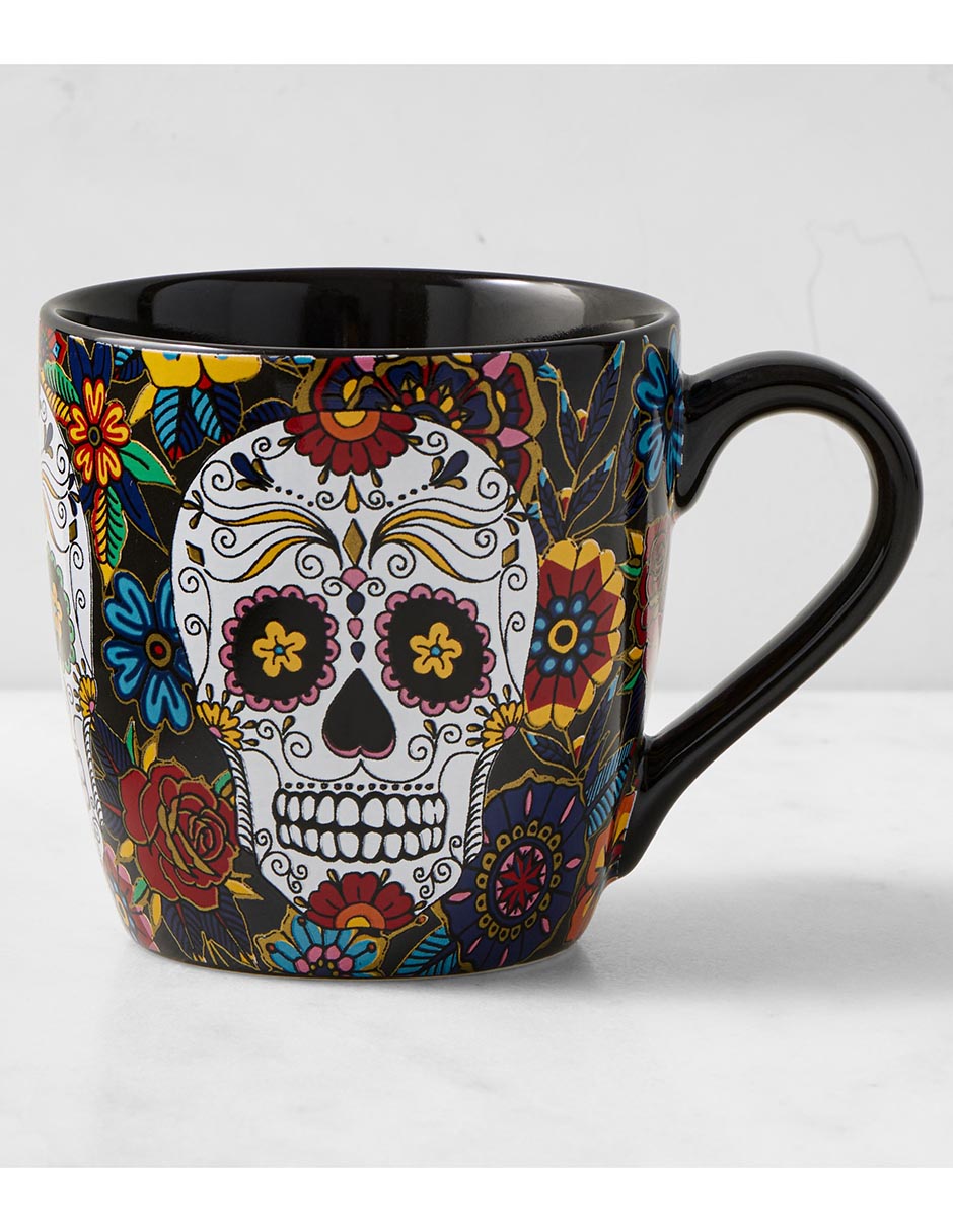Taza americana calavera Día de Muertos