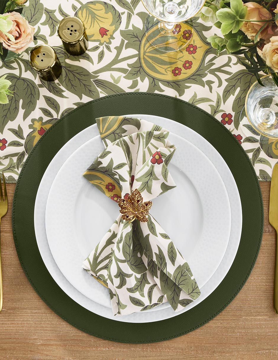 Set aro servilleta Jeweled Leaf Set aro servilleta Jeweled Leaf