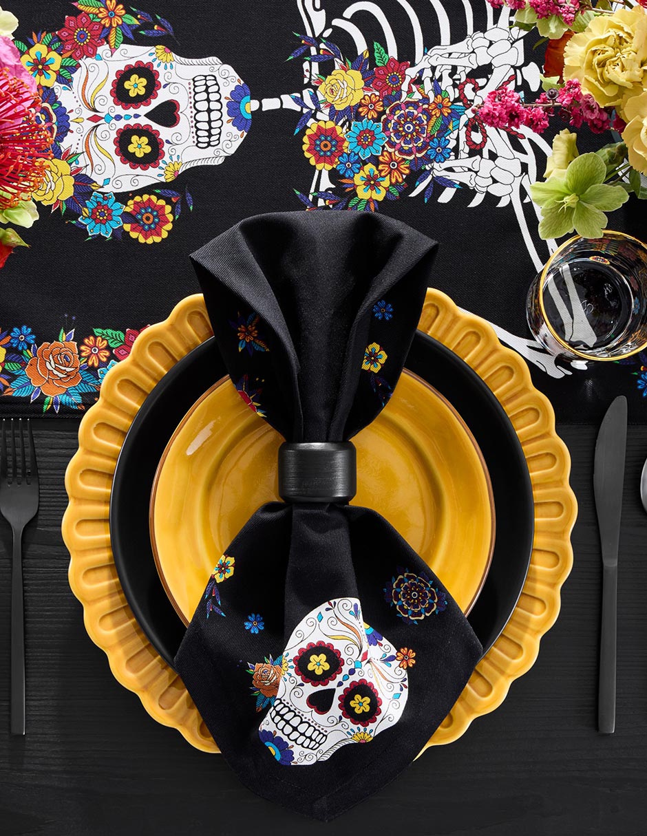 Camino de mesa Día de Muertos