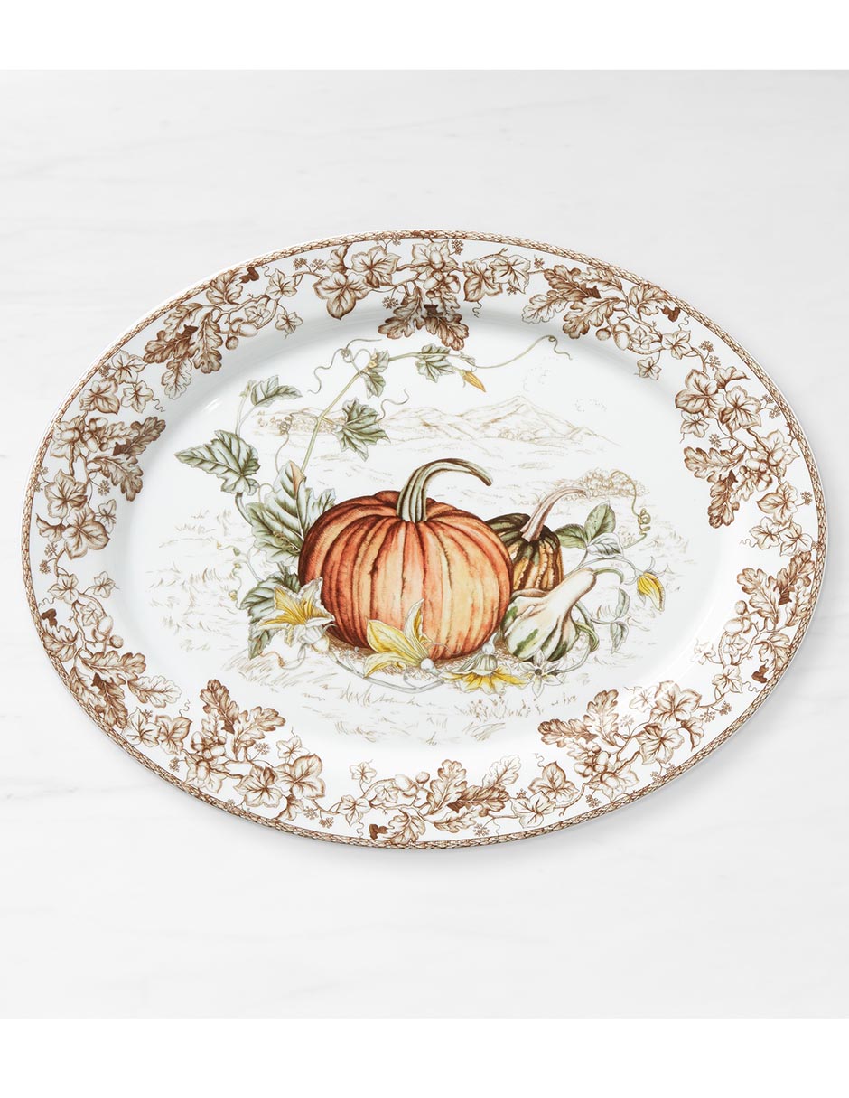 Platón Día de Gracias de porcelana