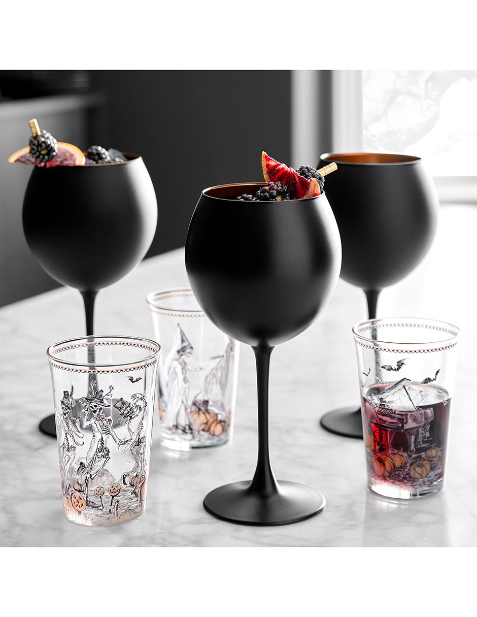 Set de vasos cocktail Haunted Hosts de vidrio con 4 piezas