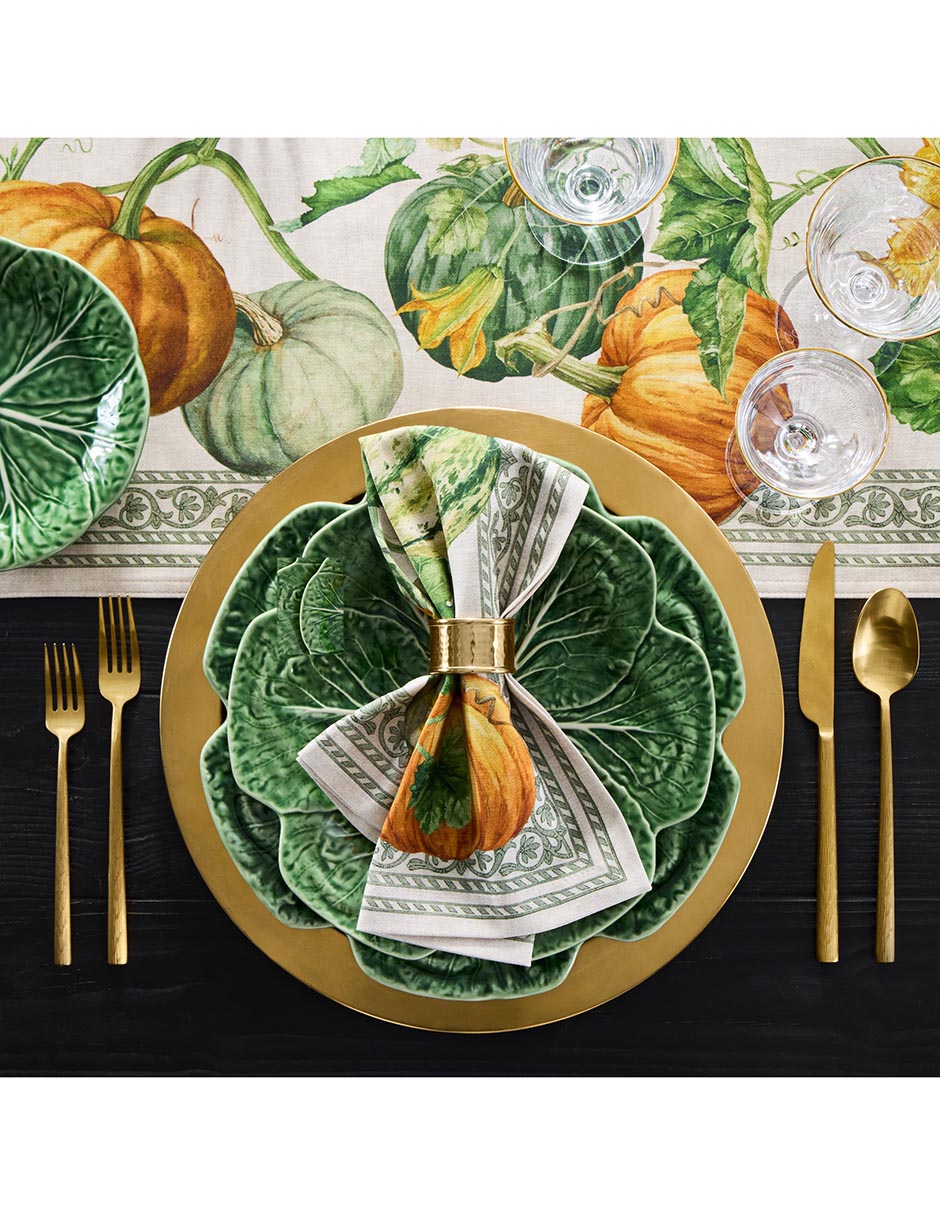 Set servilleta Garden Pumpkin de algodón 4 piezas 3