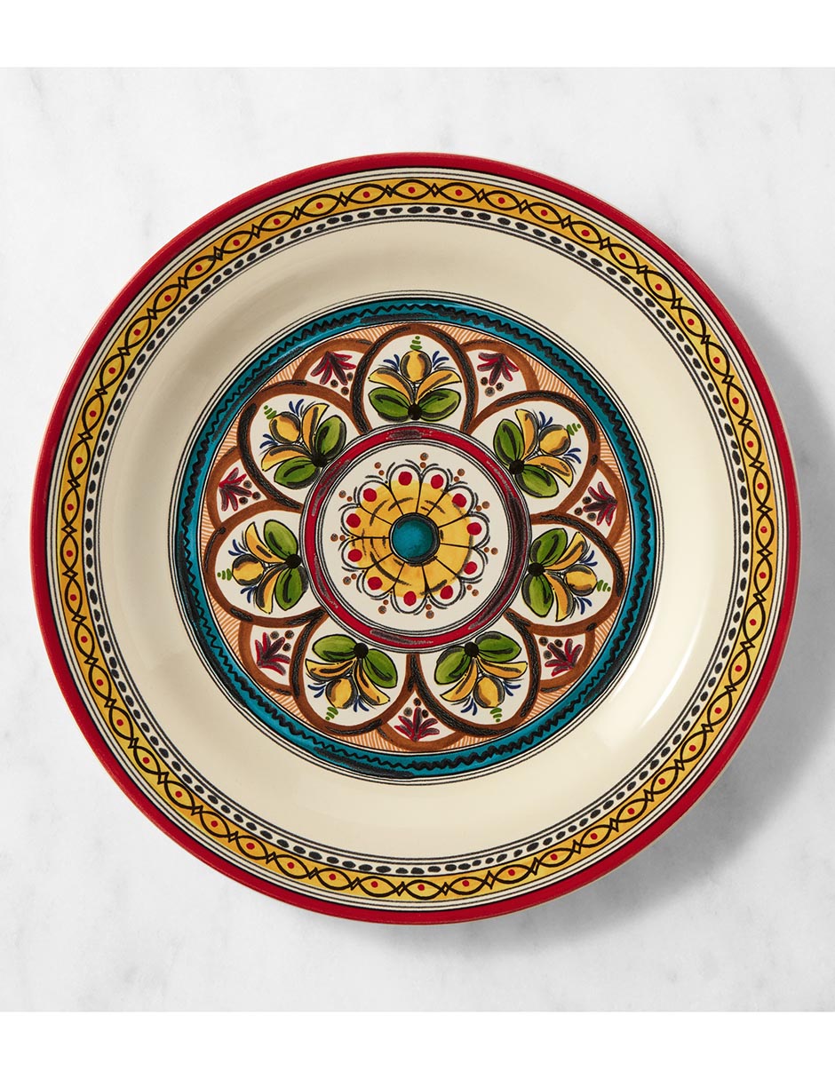 Set plato trinche de cerámica 4 piezas