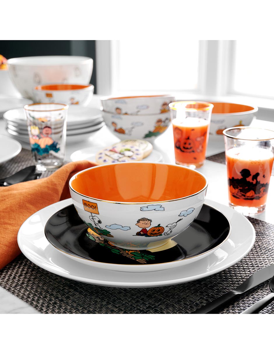 Set bowl PeanutsThe Great Pumpkin 4 piezas de porcelana 2