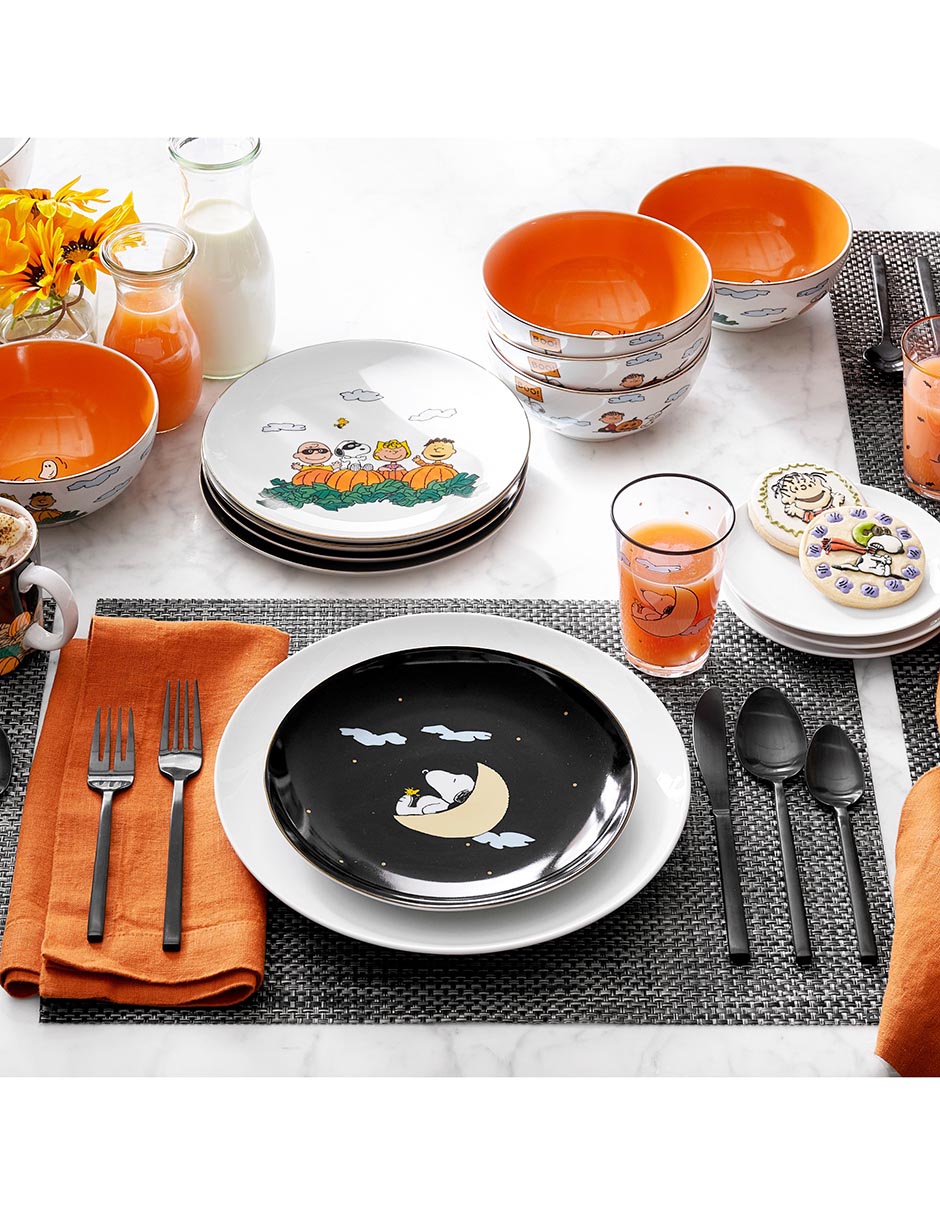 Set bowl PeanutsThe Great Pumpkin 4 piezas de porcelana 7