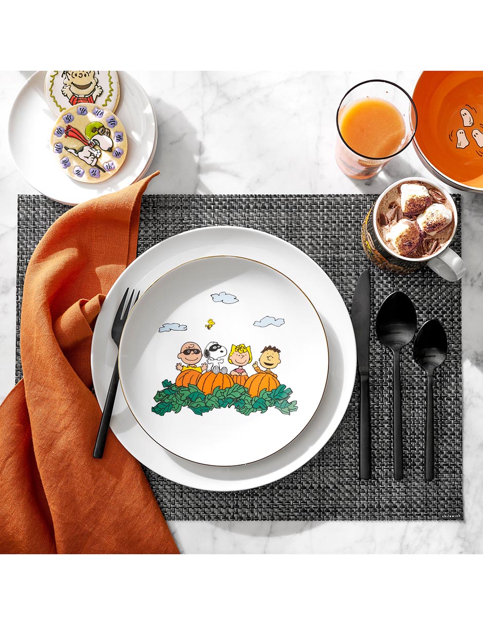 Set platos botana halloween de porcelana 4 piezas 7