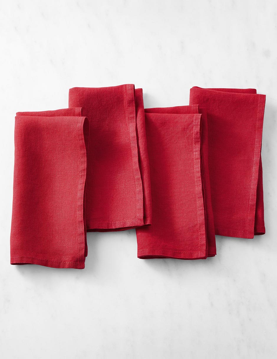 Set servilleta Washed Linen de lino 4 piezas