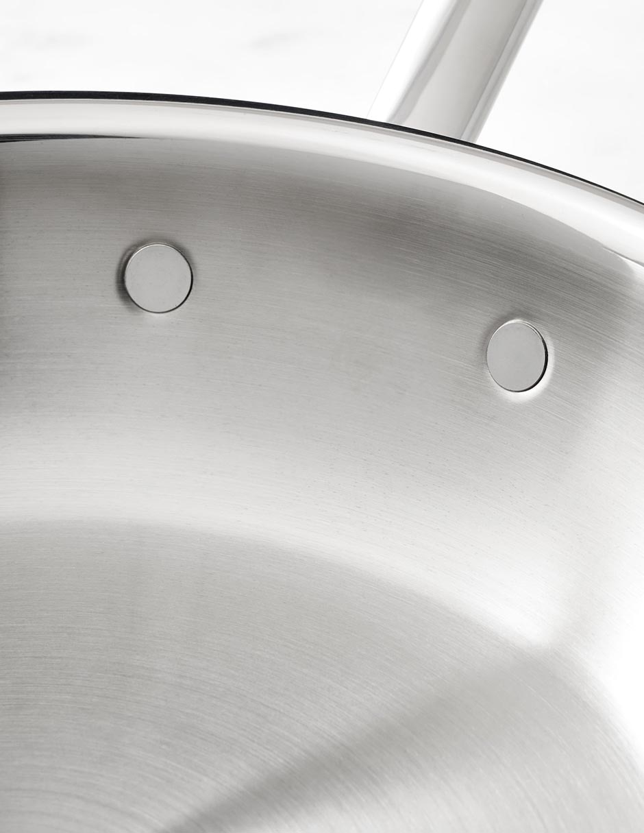 Batería de cocina Thermo-Clad de acero inoxidable 10 piezas 22