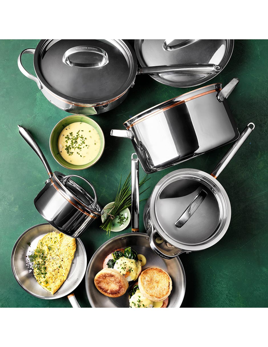Batería de cocina Thermo-Clad de acero inoxidable 10 piezas 23
