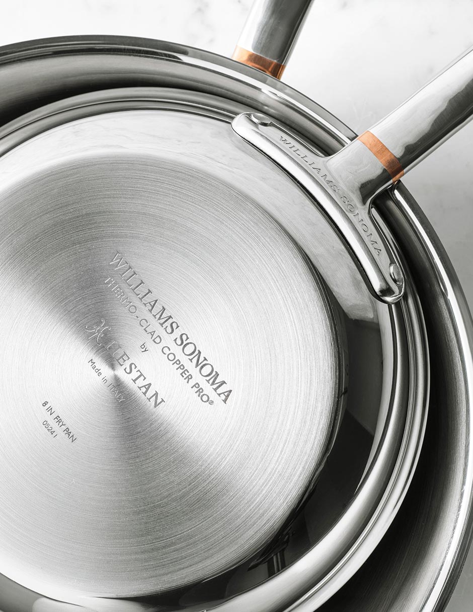 Batería de cocina Thermo-Clad de acero inoxidable 10 piezas 17