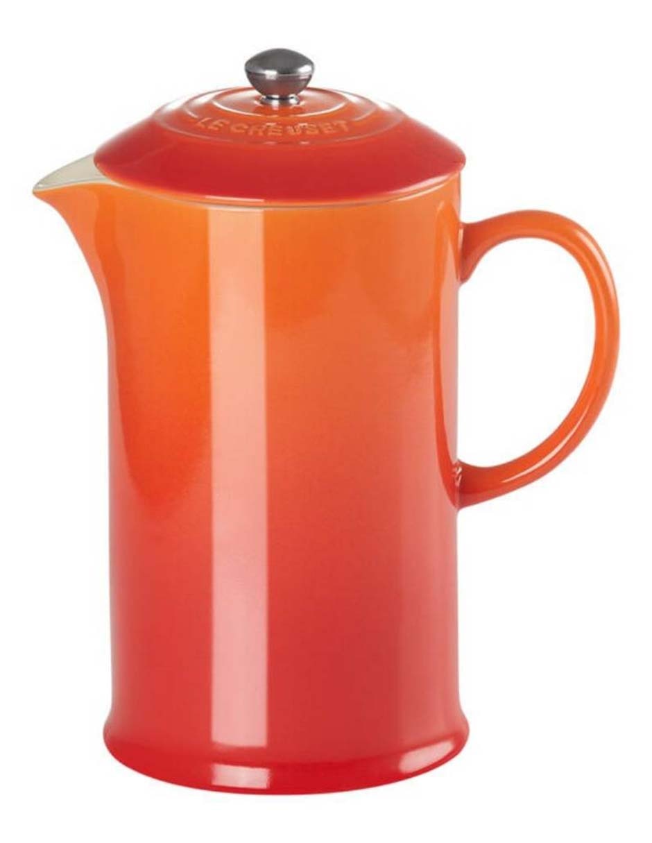 Prensa francesa Le Creuset flame de gres