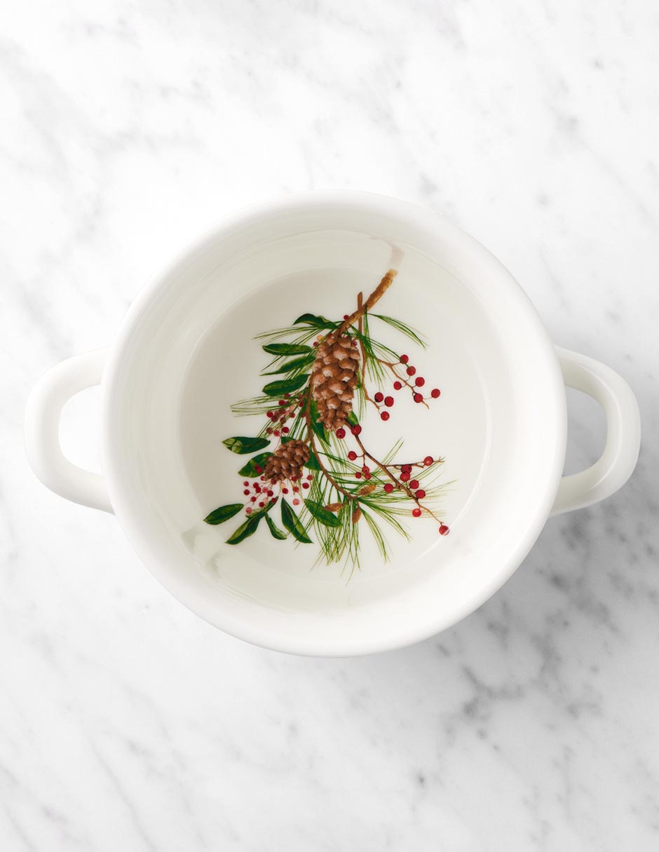 Bowl Navideño Woodland Berry de porcelana