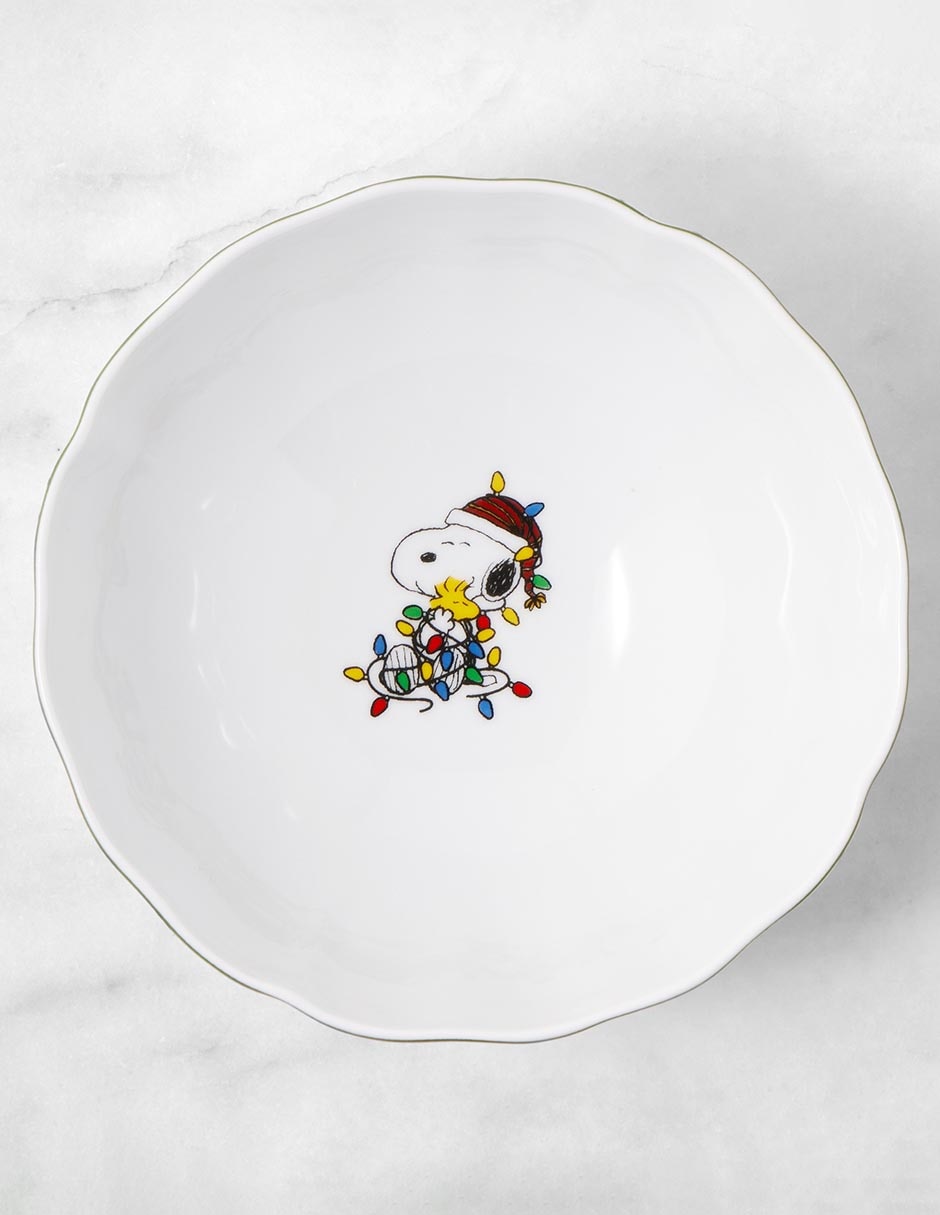 Set bowl Peanuts Charlie Brown Christmas 4 piezas de porcelana 2