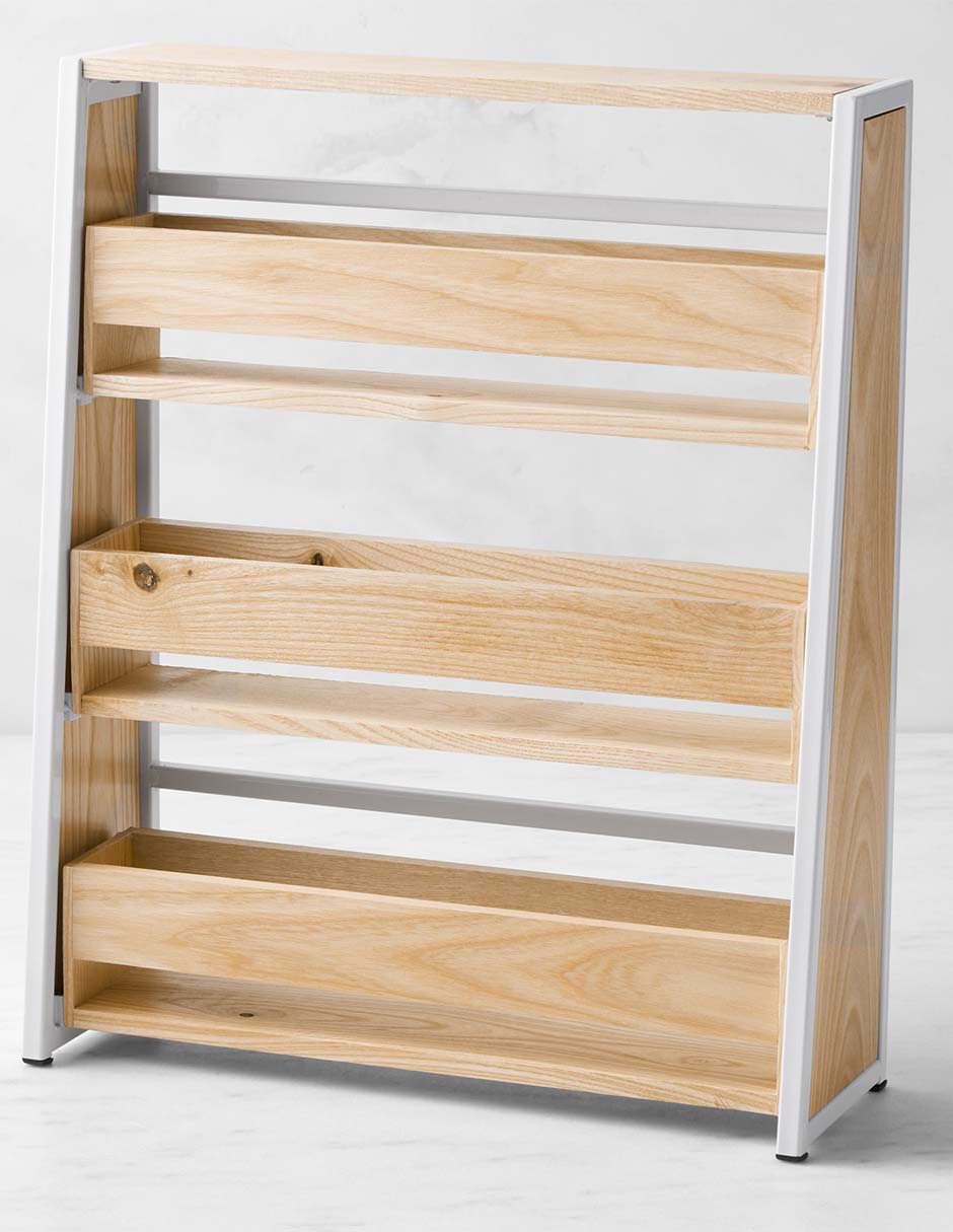Organizador de especieros de madera fresno