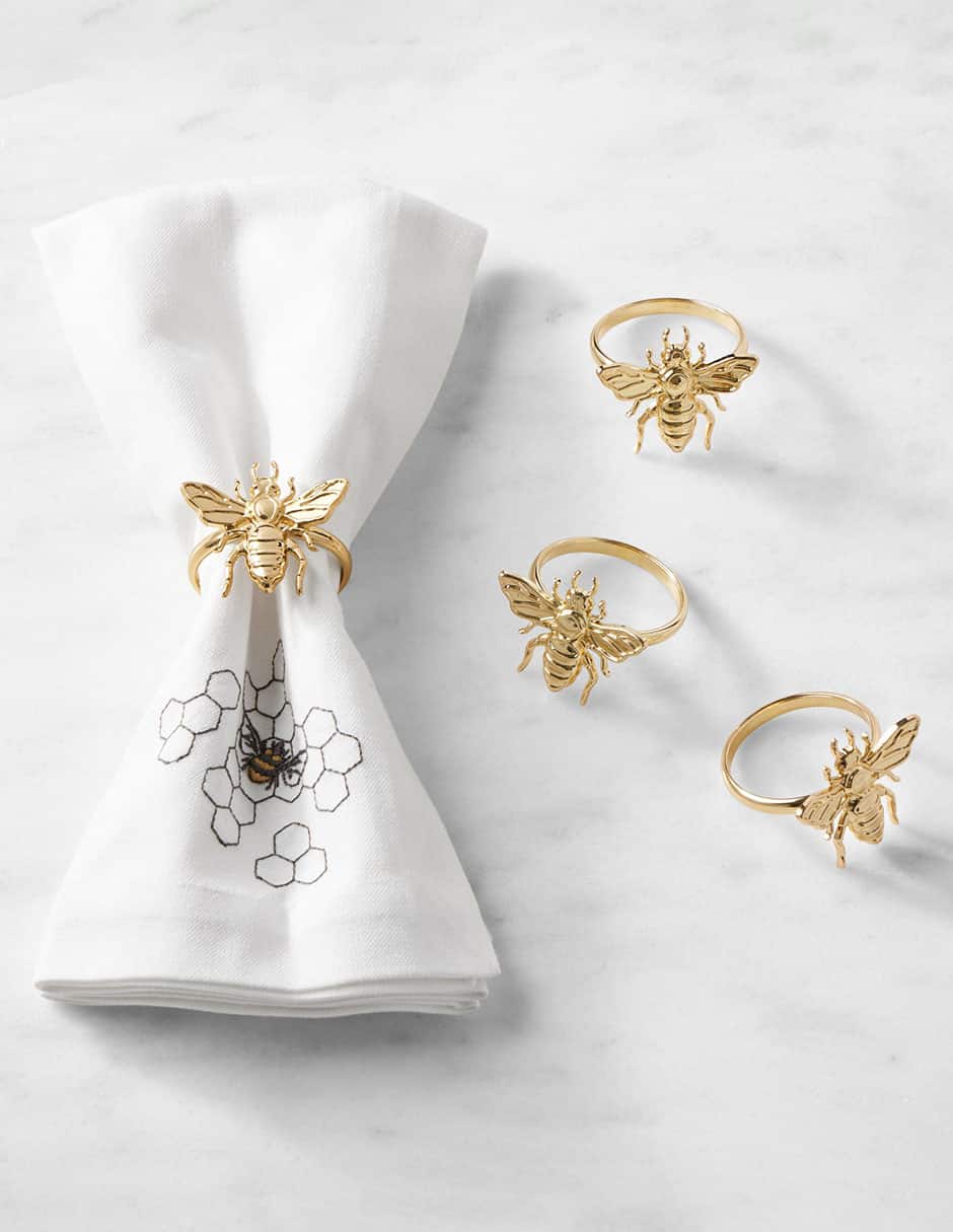 Set aro servilleta Gold Bee 1