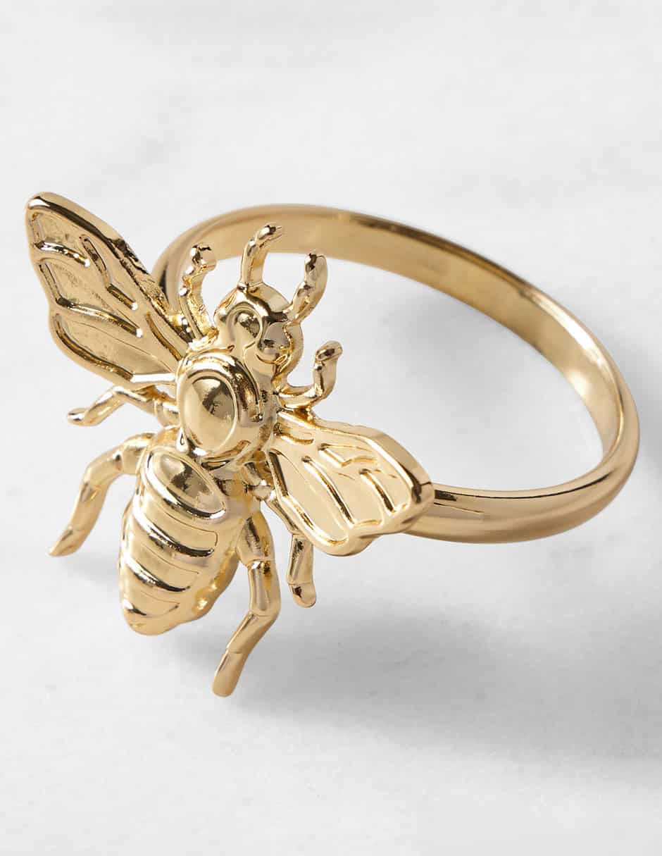 Set aro servilleta Gold Bee 2