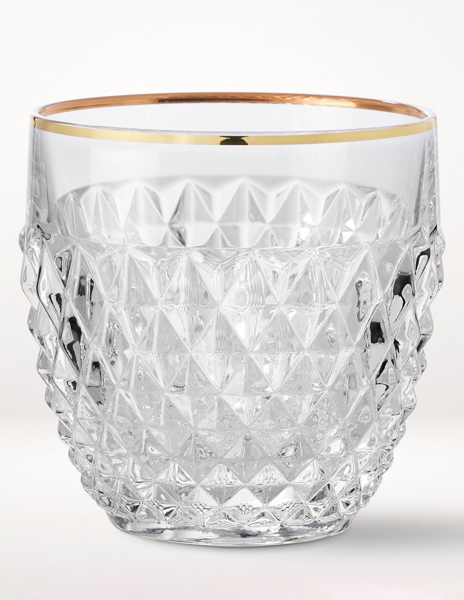 Set de vasos doble old fashion Pineapple de cristal con 2 piezas Set de vasos doble old fashion Pineapple de cristal con 2 piezas