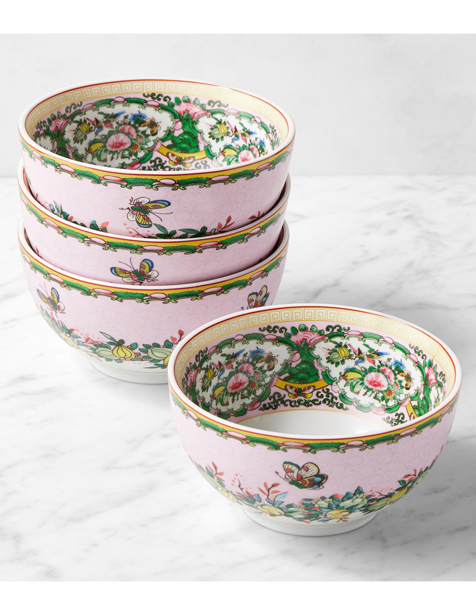 Imagen de producto Set bowl Famille Rose 4 piezas de porcelana
