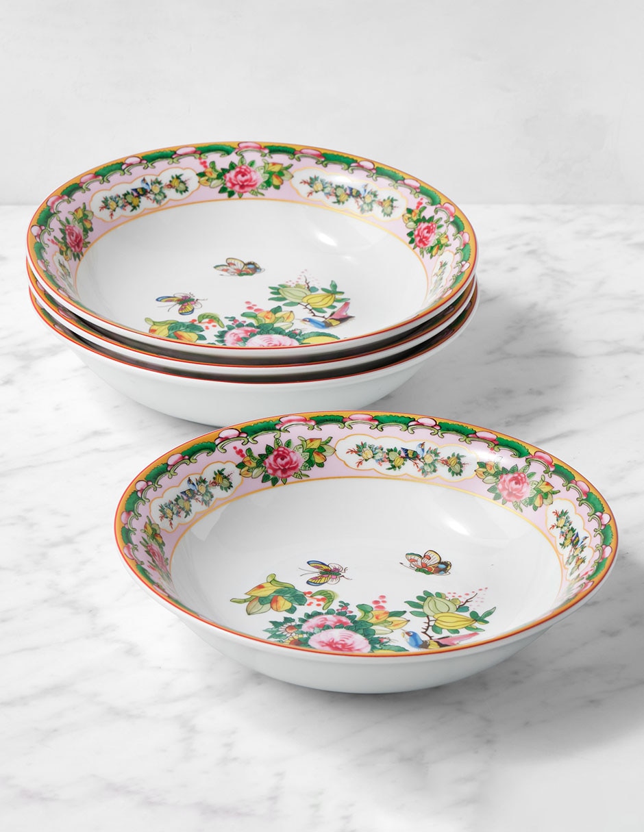 Set bowl Famille Rose 4 piezas de porcelana 1