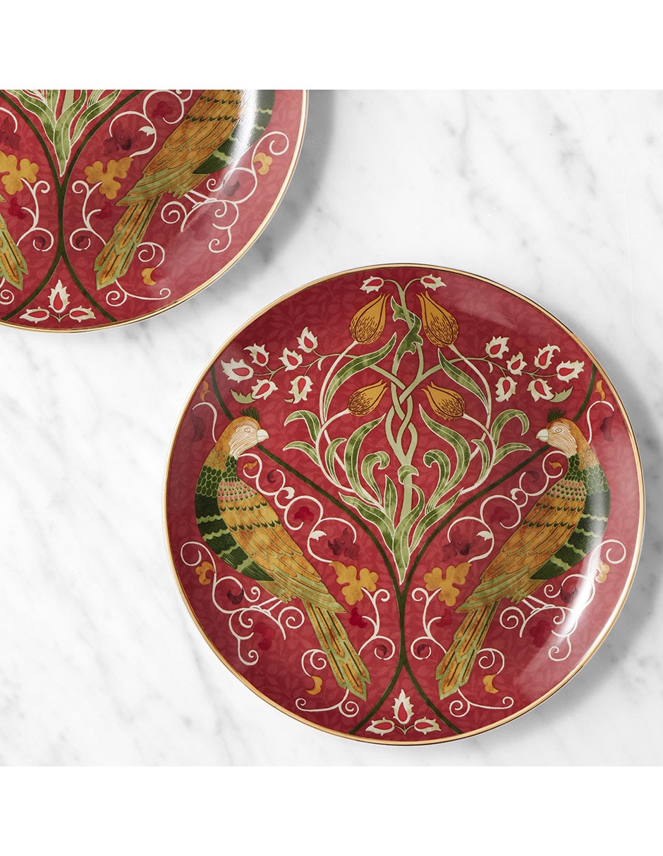Set platos ensalada Morris & Co de porcelana 4 piezas