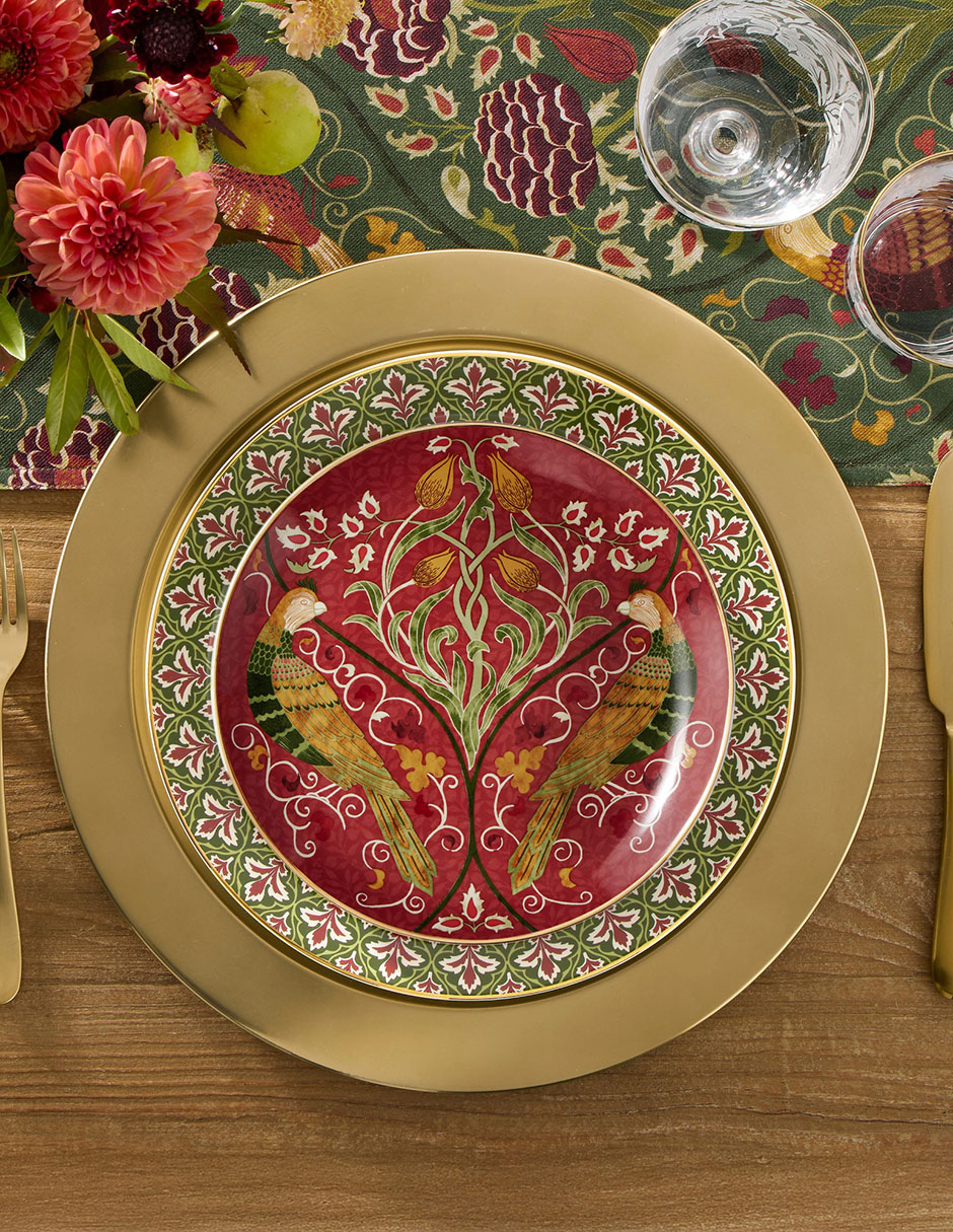 Set platos ensalada Morris & Co de porcelana 4 piezas 2