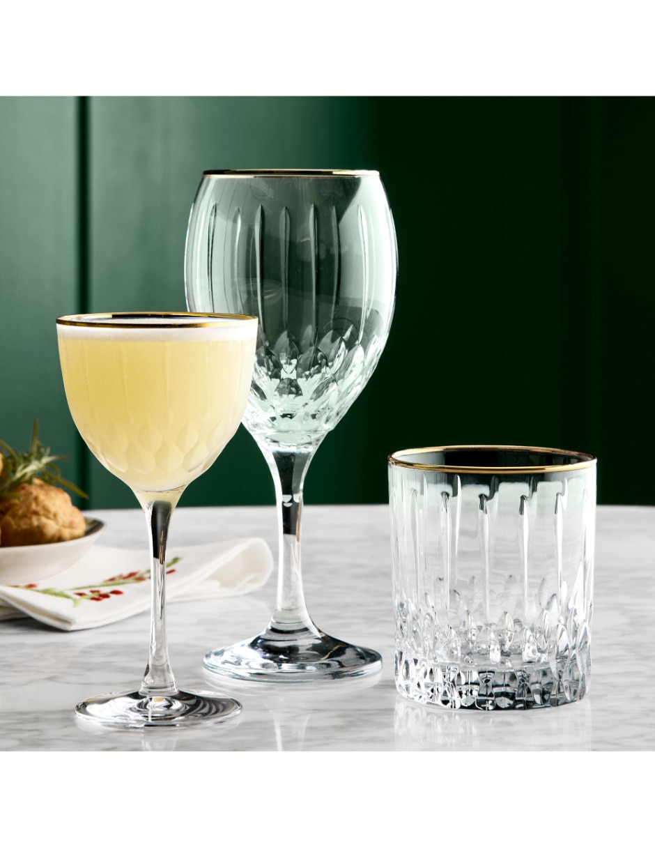 Set de vasos doble old fashion Wilshire de vidrio con 4 piezas