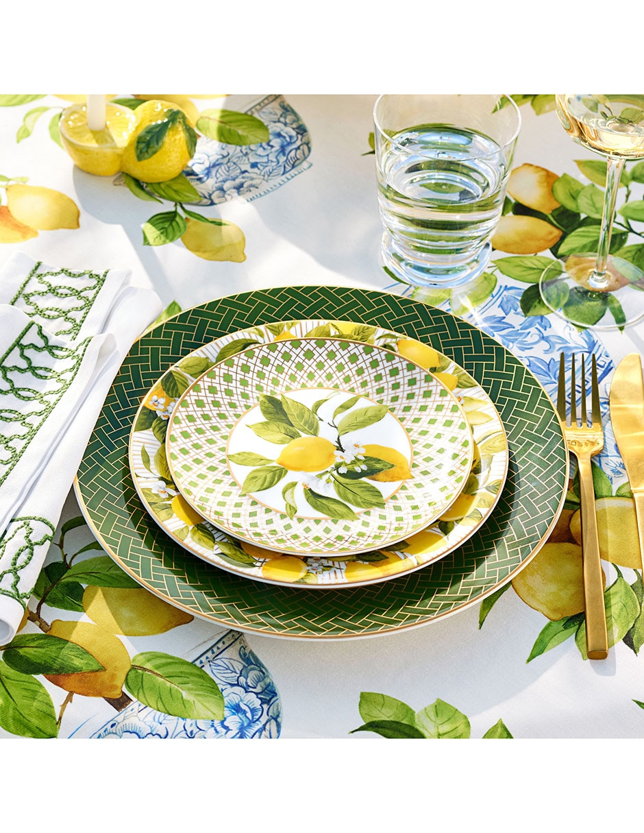 Plato base Garden Lattice de porcelana Plato base Garden Lattice de porcelana