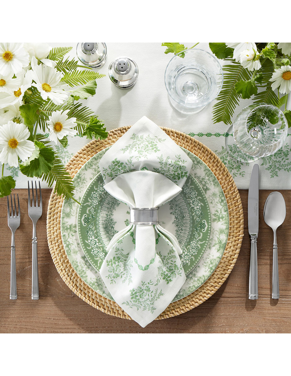 Set servilleta English Floral de algodón 4 piezas