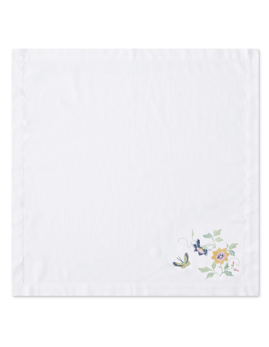 Set servilleta Famille Rose de algodón 4 piezas