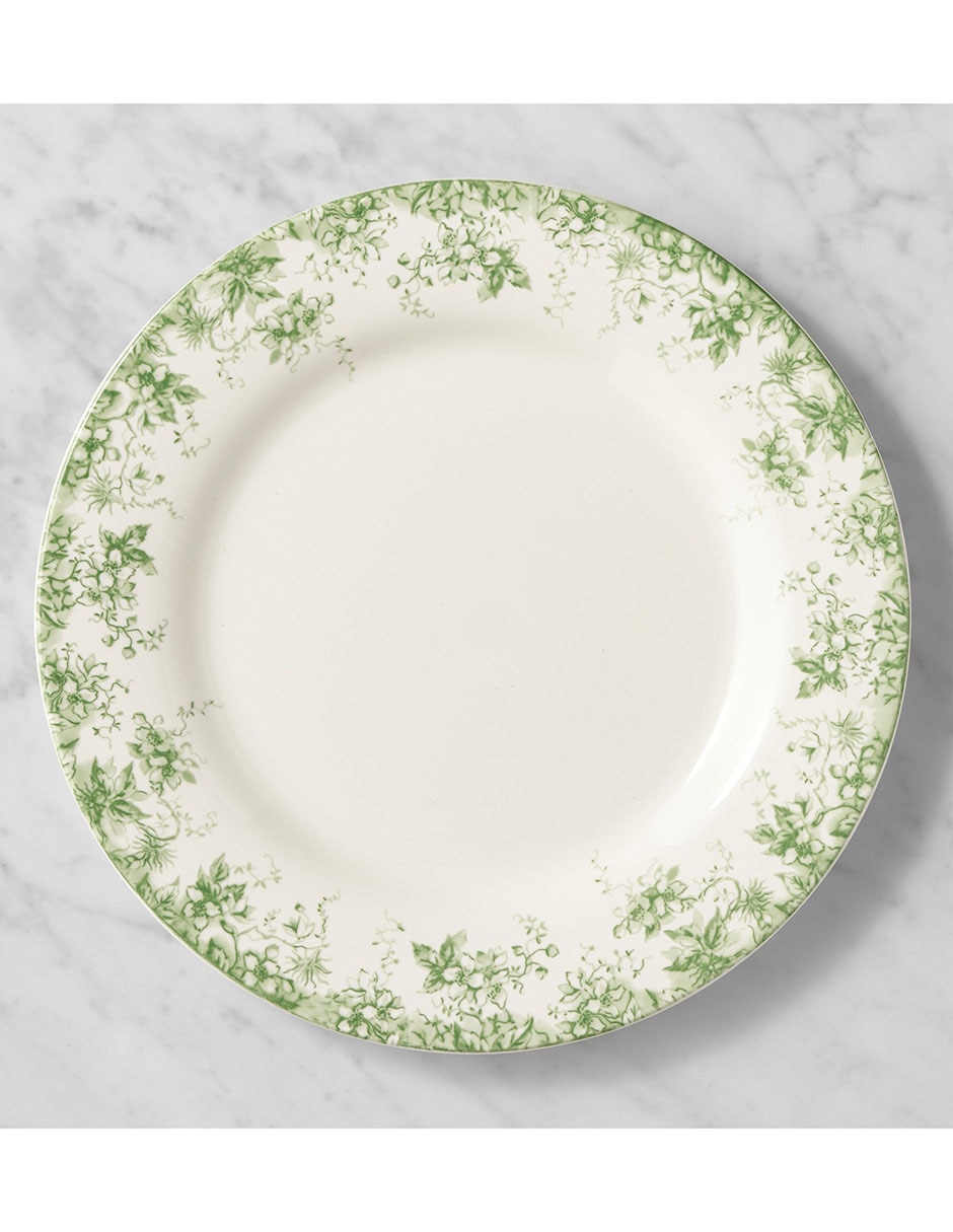 Set platos trinche English Floral de cerámica 4 piezas