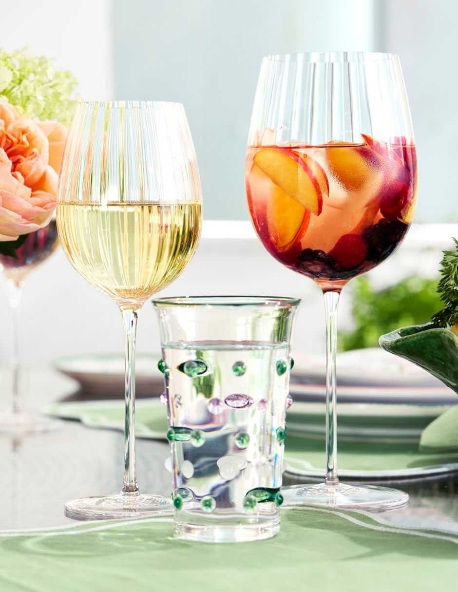 Set de vasos highball Aerin de vidrio con 4 piezas 2