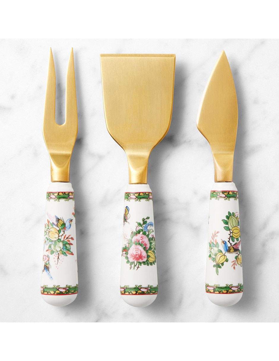 Set de cuchillos para quesos Famille Rose 3 piezas 1