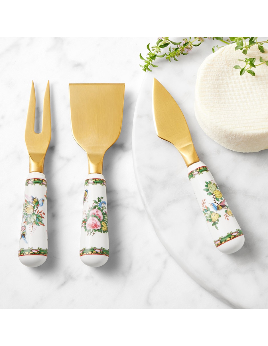 Set de cuchillos para quesos Famille Rose 3 piezas