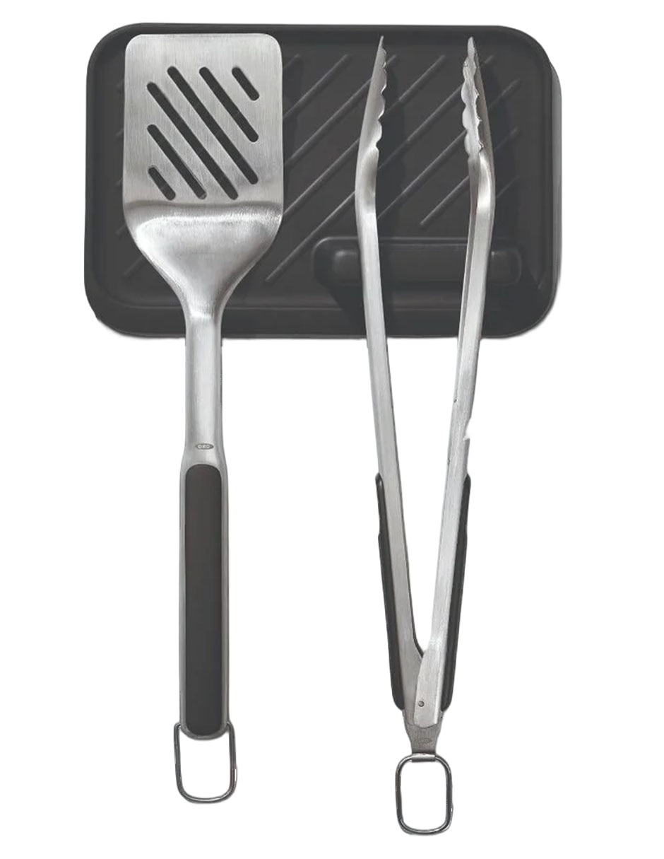 Set bbq William Sonoma Oxo de acero inoxidable para parrilladas