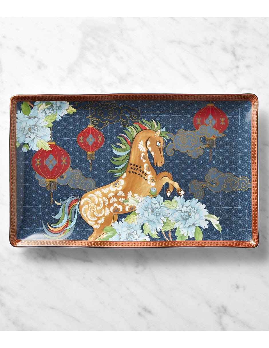 Charola Lunar New Year de porcelana Charola Lunar New Year de porcelana