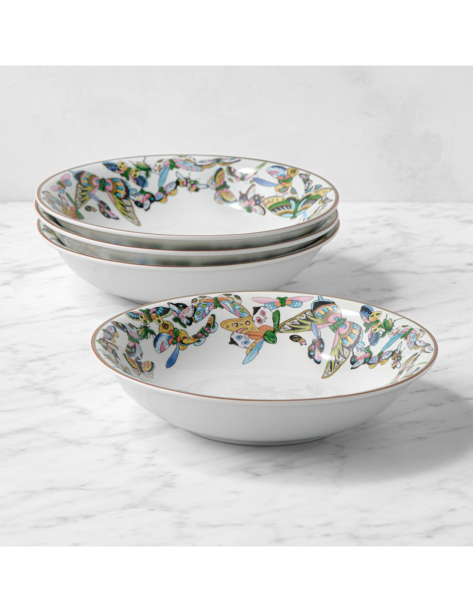 Set bowl Papillon 4 piezas de porcelana 1