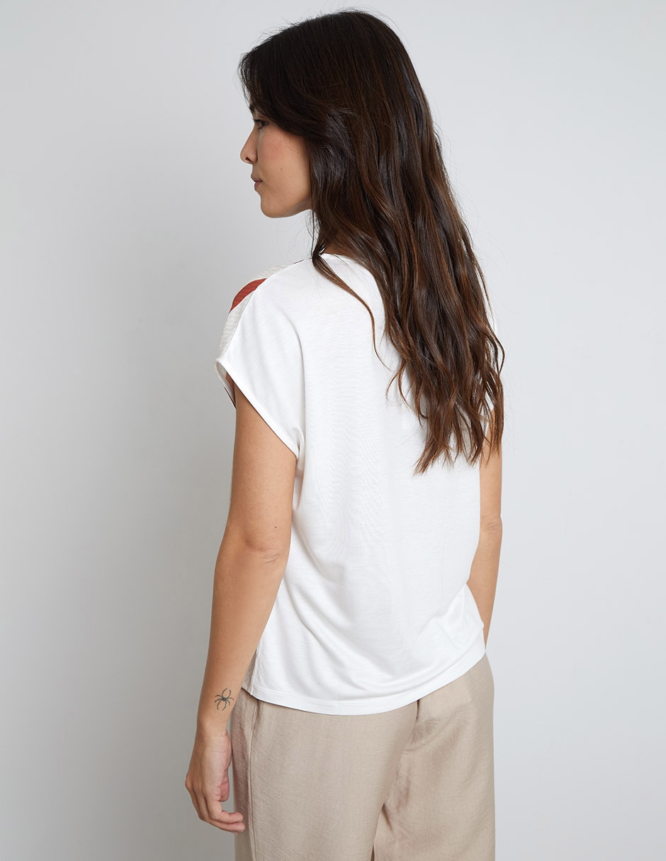 Blusa Trucco manga corta para mujer