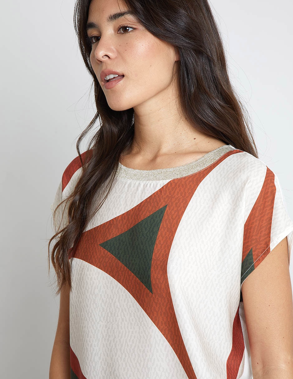 Blusa Trucco manga corta para mujer